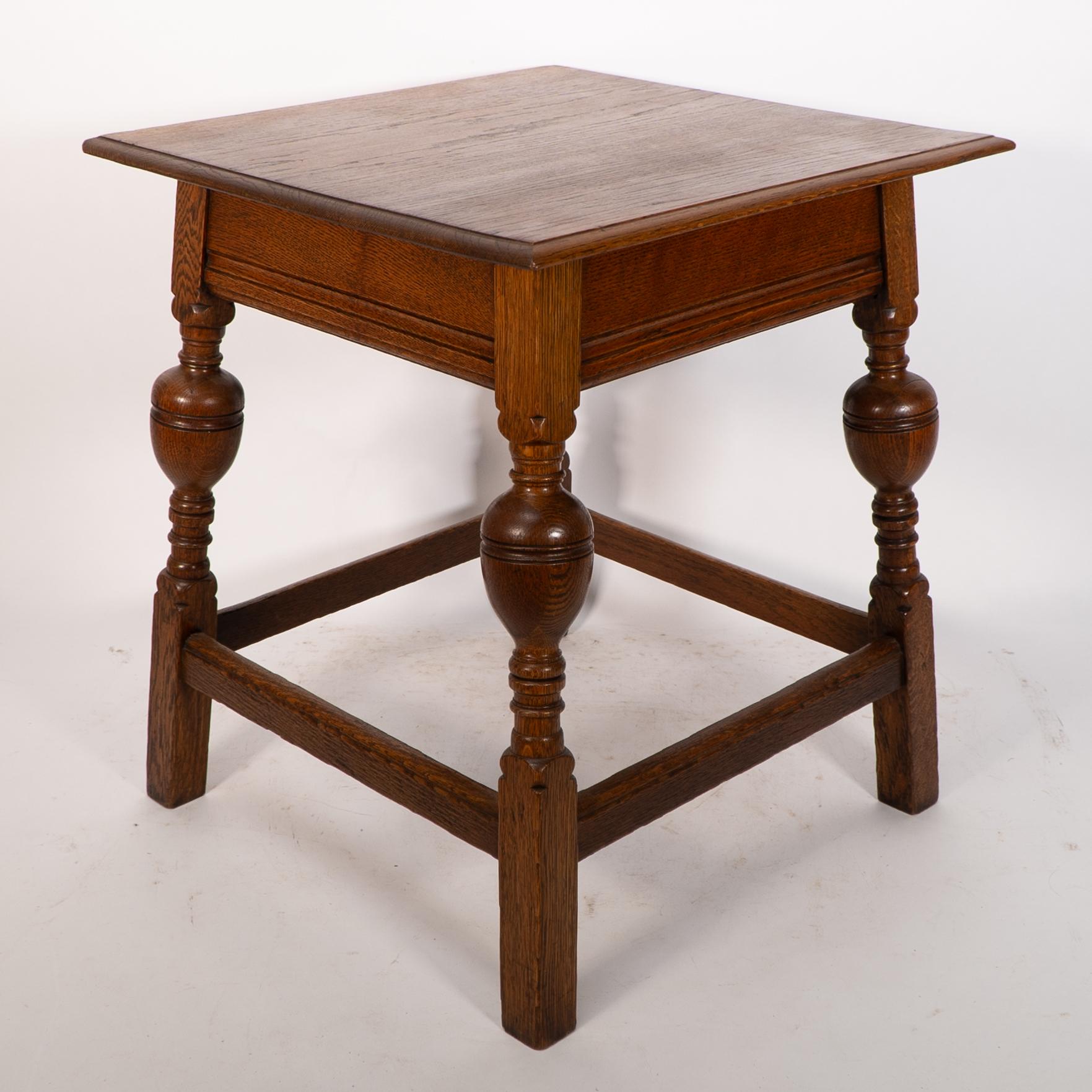 Oak Arts & Crafts oak table illustrated in the Liberty & Co 1907 furniture catalogue For Sale