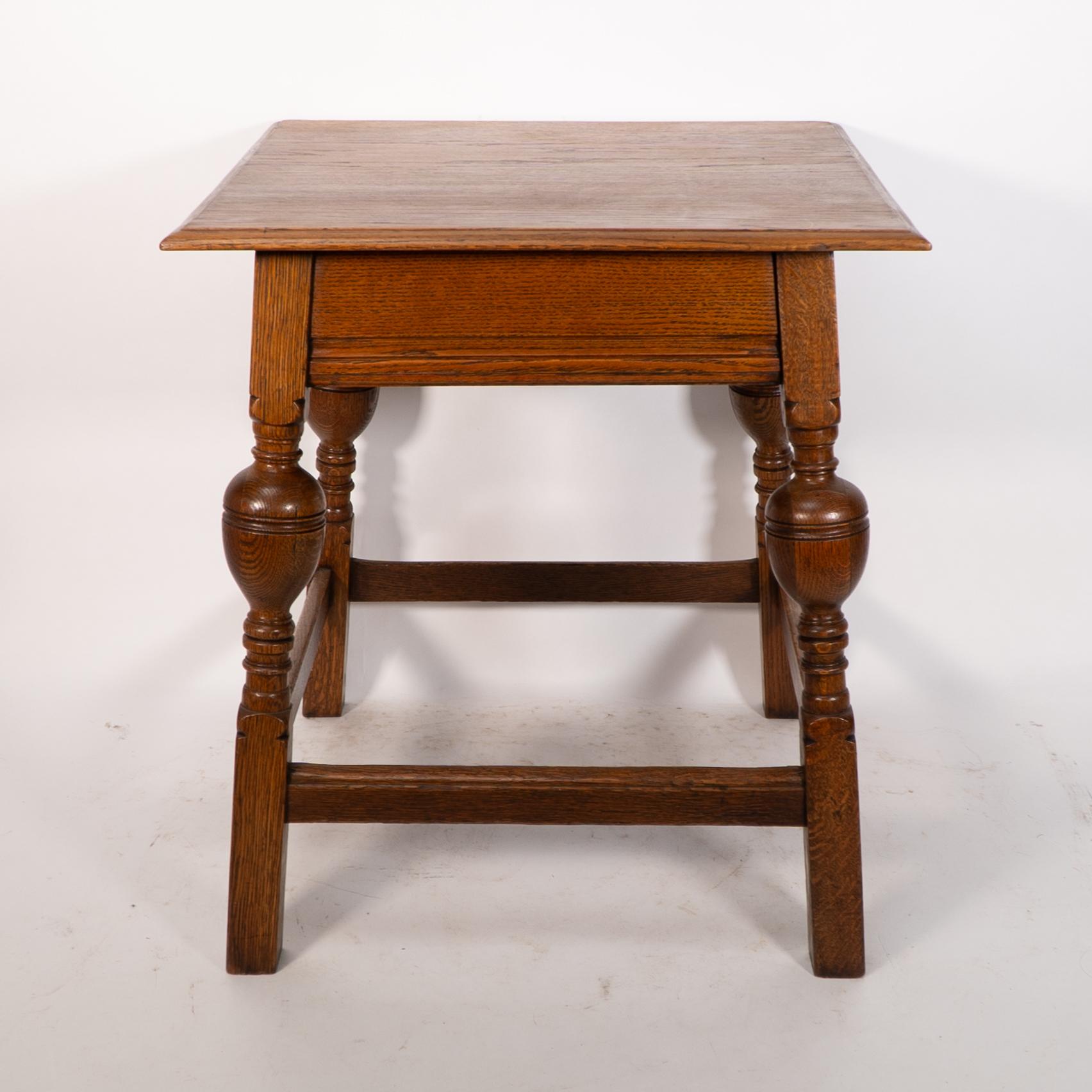 Arts & Crafts oak table illustrated in the Liberty & Co 1907 furniture catalogue For Sale 1