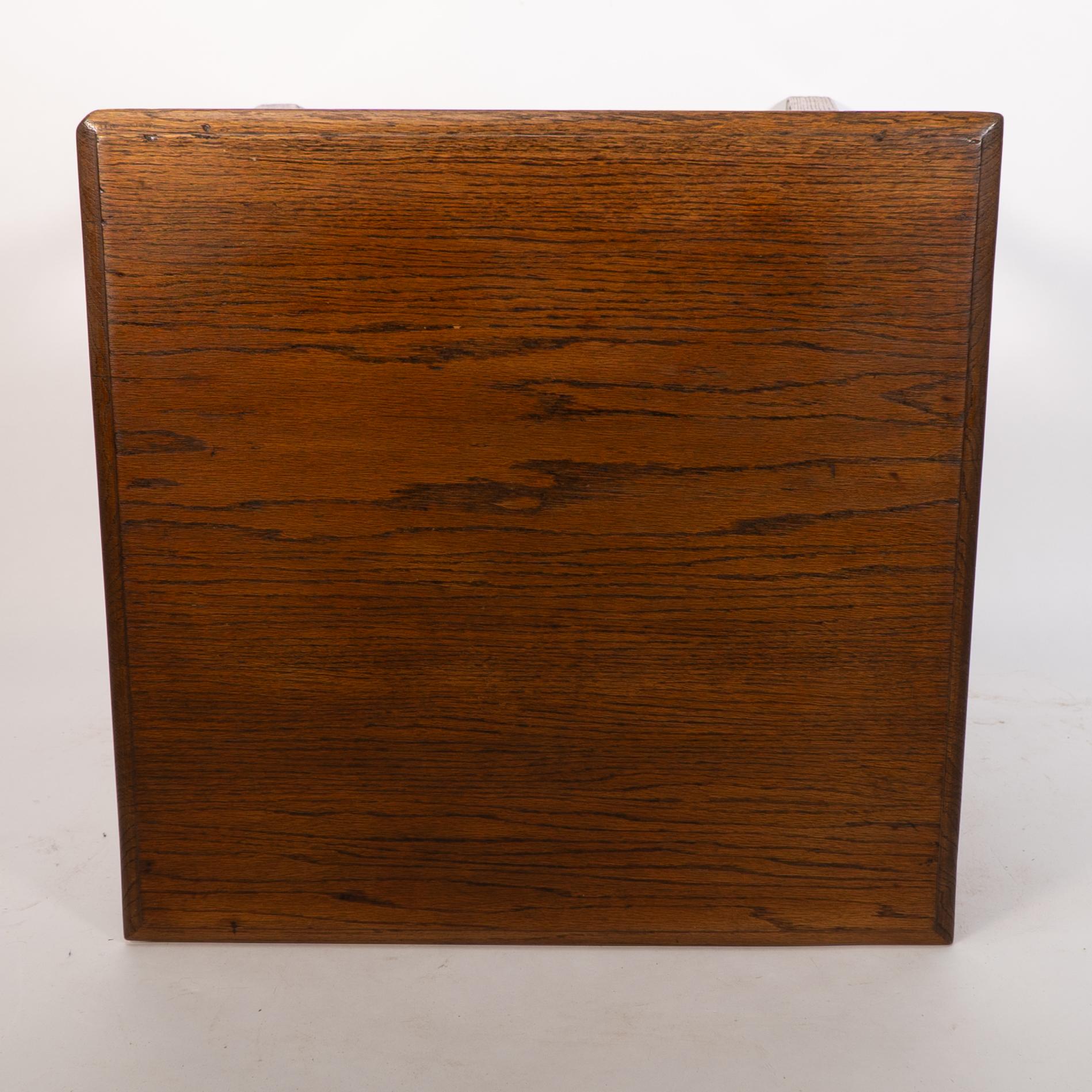 Arts & Crafts oak table illustrated in the Liberty & Co 1907 furniture catalogue For Sale 2