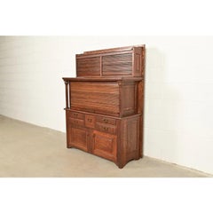 Arts & Crafts Oak Tambour Dental Cabinet by American Cabinet Co., Circa 1900