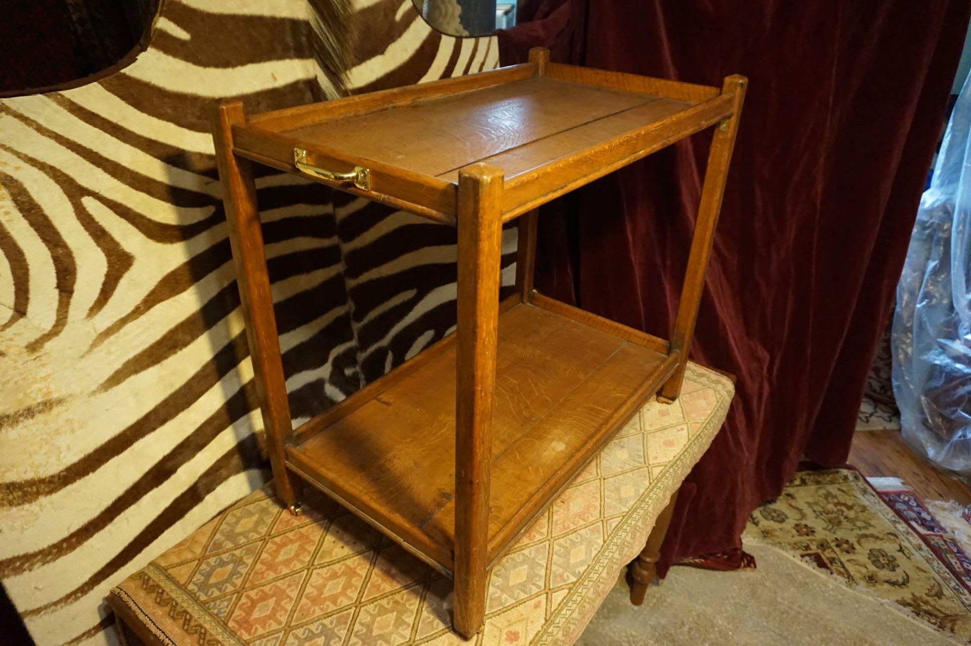 tea wagon antique solid wood