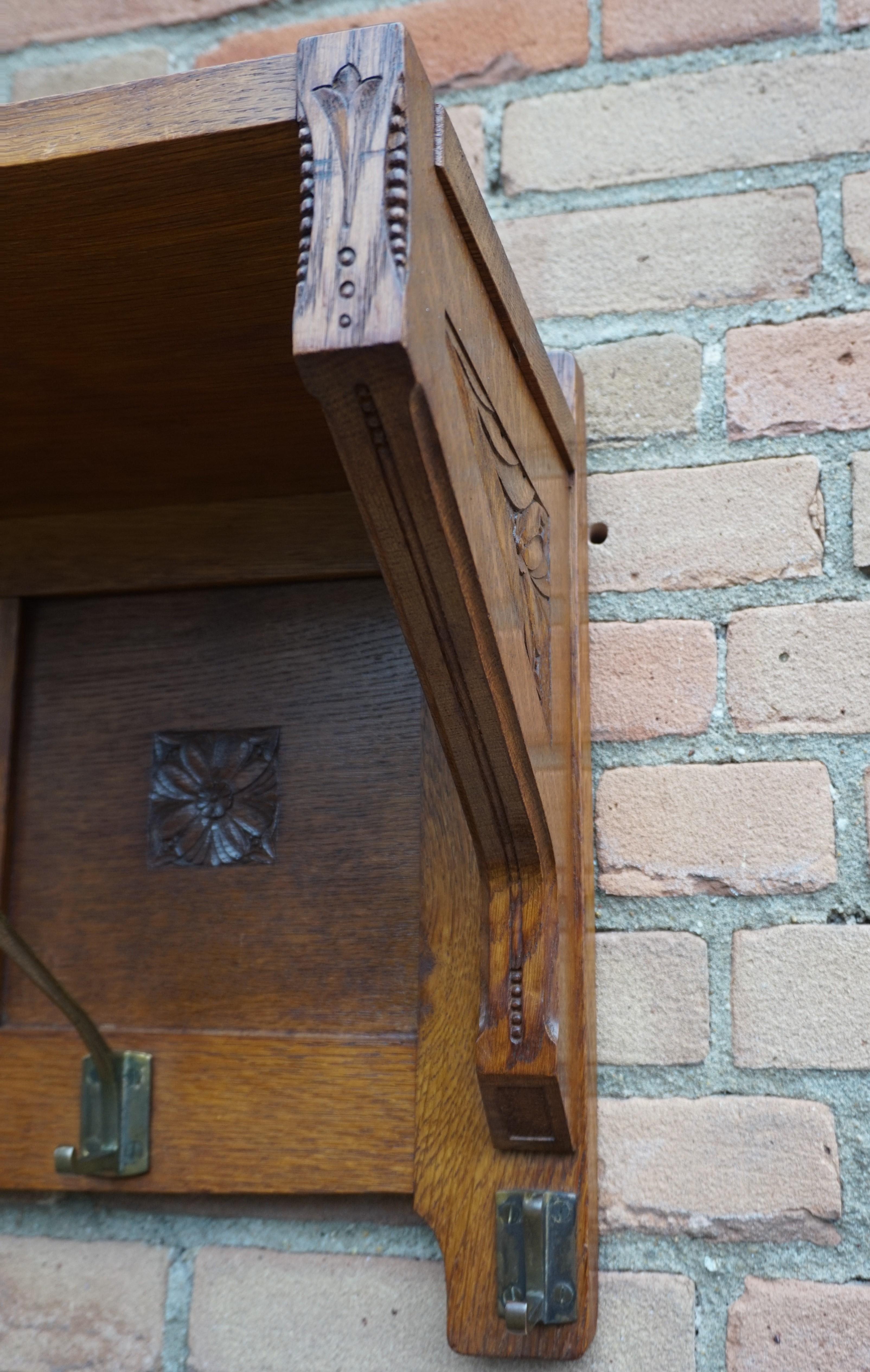 oak coat hooks