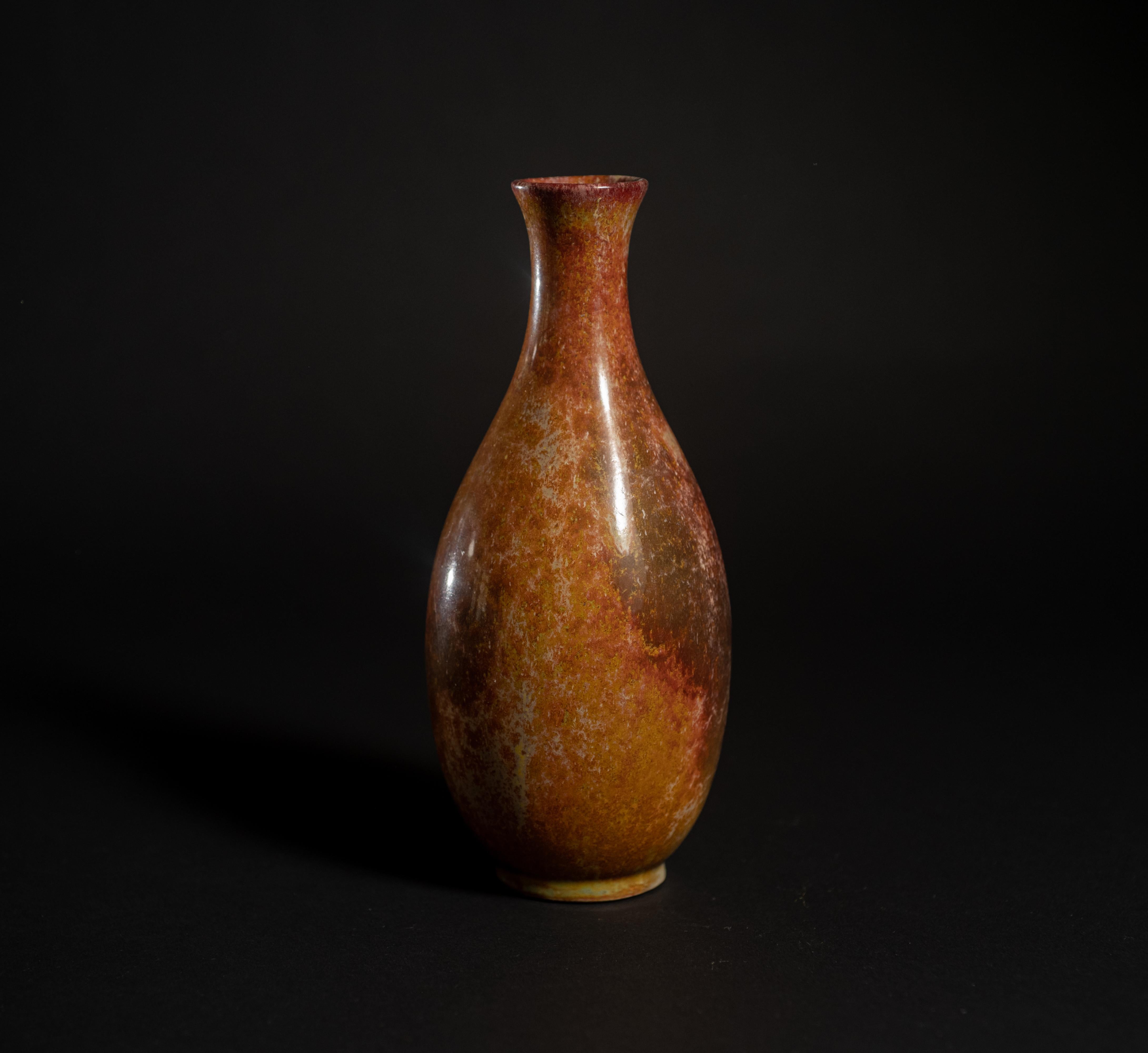 Arts and Crafts Arts & Crafts Ochre Vase by Adelaide Alsop Robineau For Sale