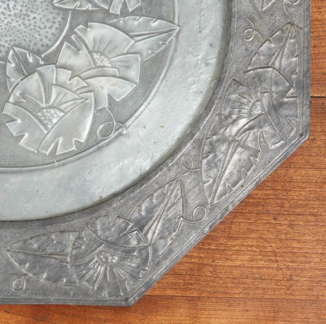 English Arts & Crafts Octagonal Wall Tray For Sale