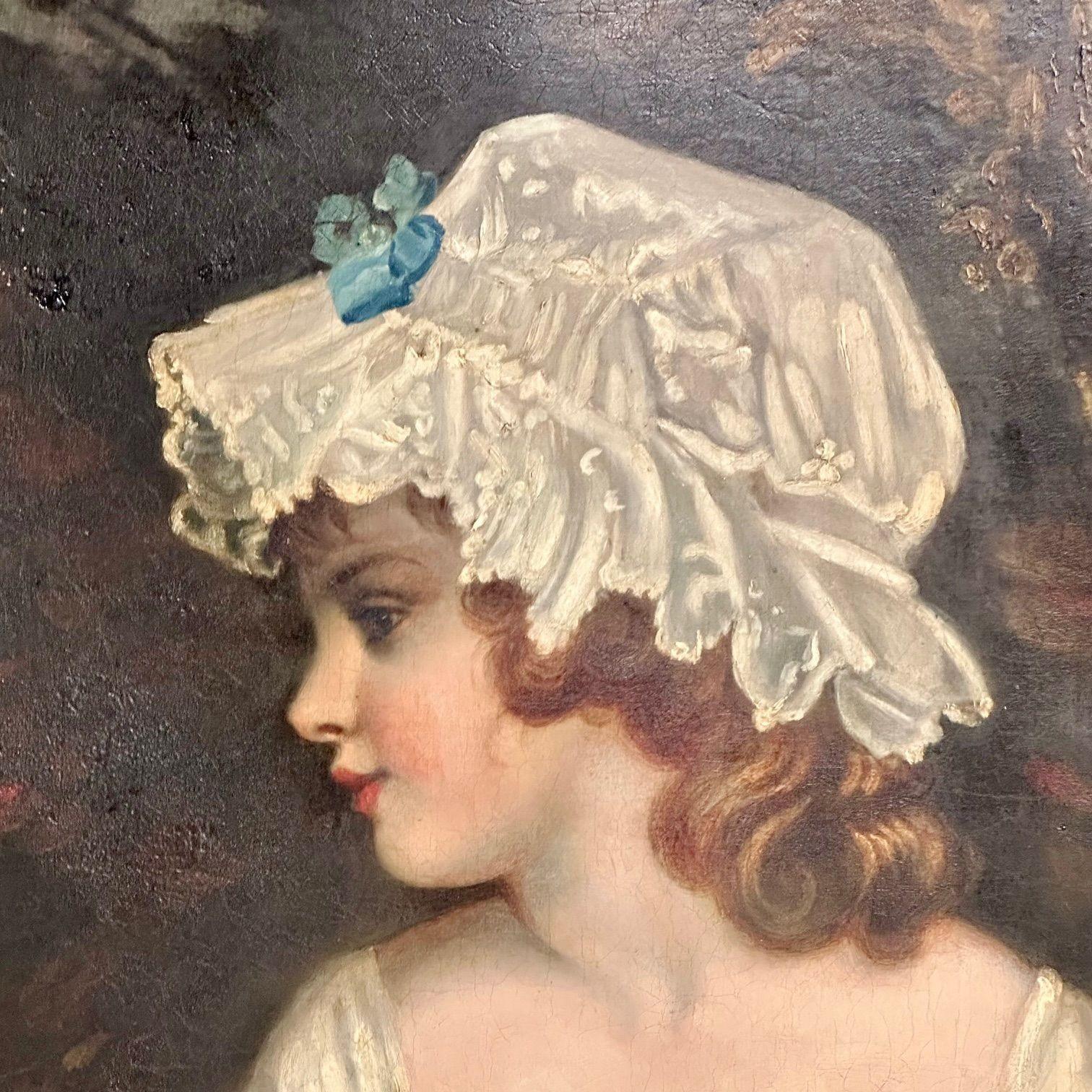 Nach Sir Joshua Reynolds, Öl auf Leinwand von Theophila Gwatkin, Newcomb-Macklin im Zustand „Gut“ im Angebot in Manhasset, NY