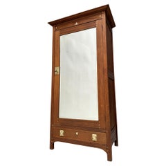 Used Arts & Crafts One-Door Armoire or Wardrobe Onder den Sint Maarten Style, 1900s
