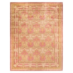 Arts 
Crafts, One-of-a-Kind Hand-Knotted Area Rug, Pink