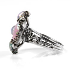 Arts & Crafts Opal Ring French