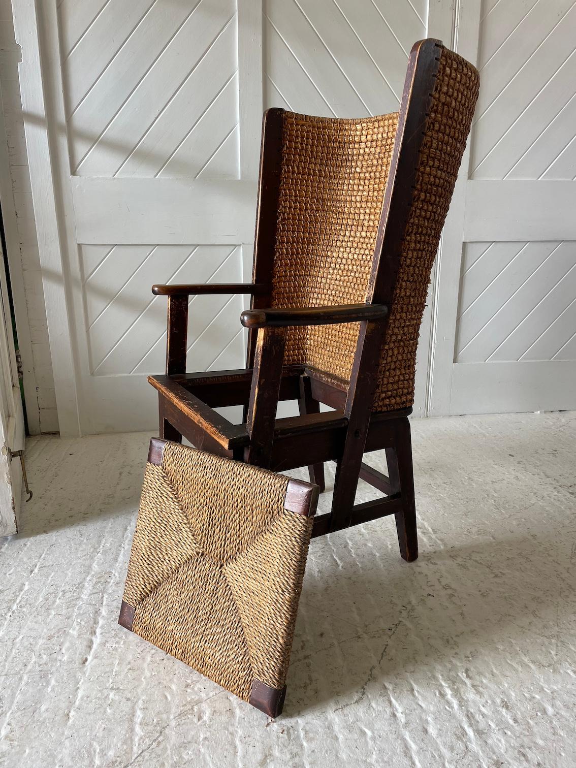 Seagrass Arts & Crafts Orkney Chair Retailed By Liberty & Co