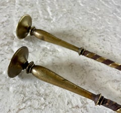Arts & Crafts Pair Of Fire Irons