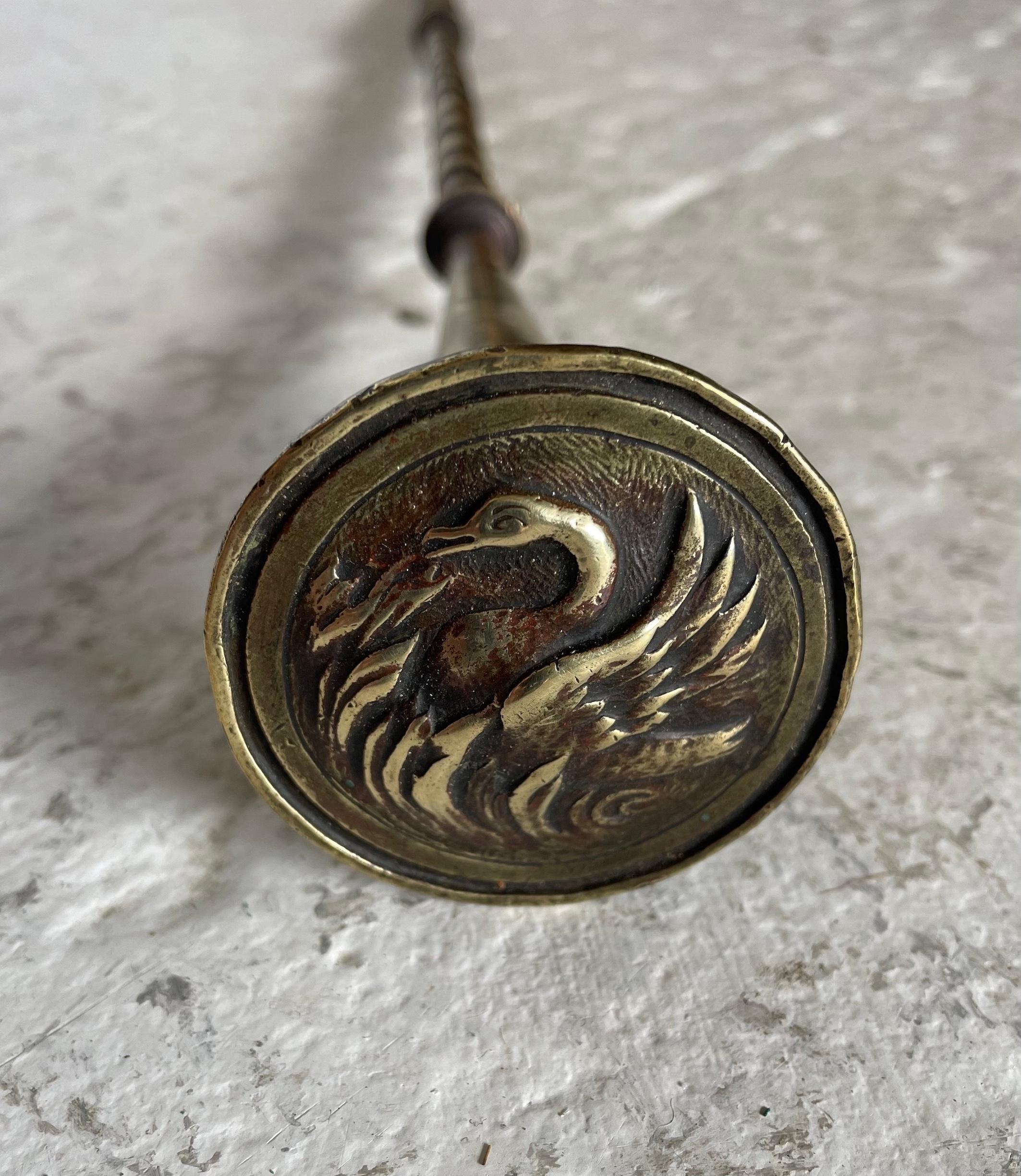 English Arts & Crafts Pair Of Fire Irons For Sale
