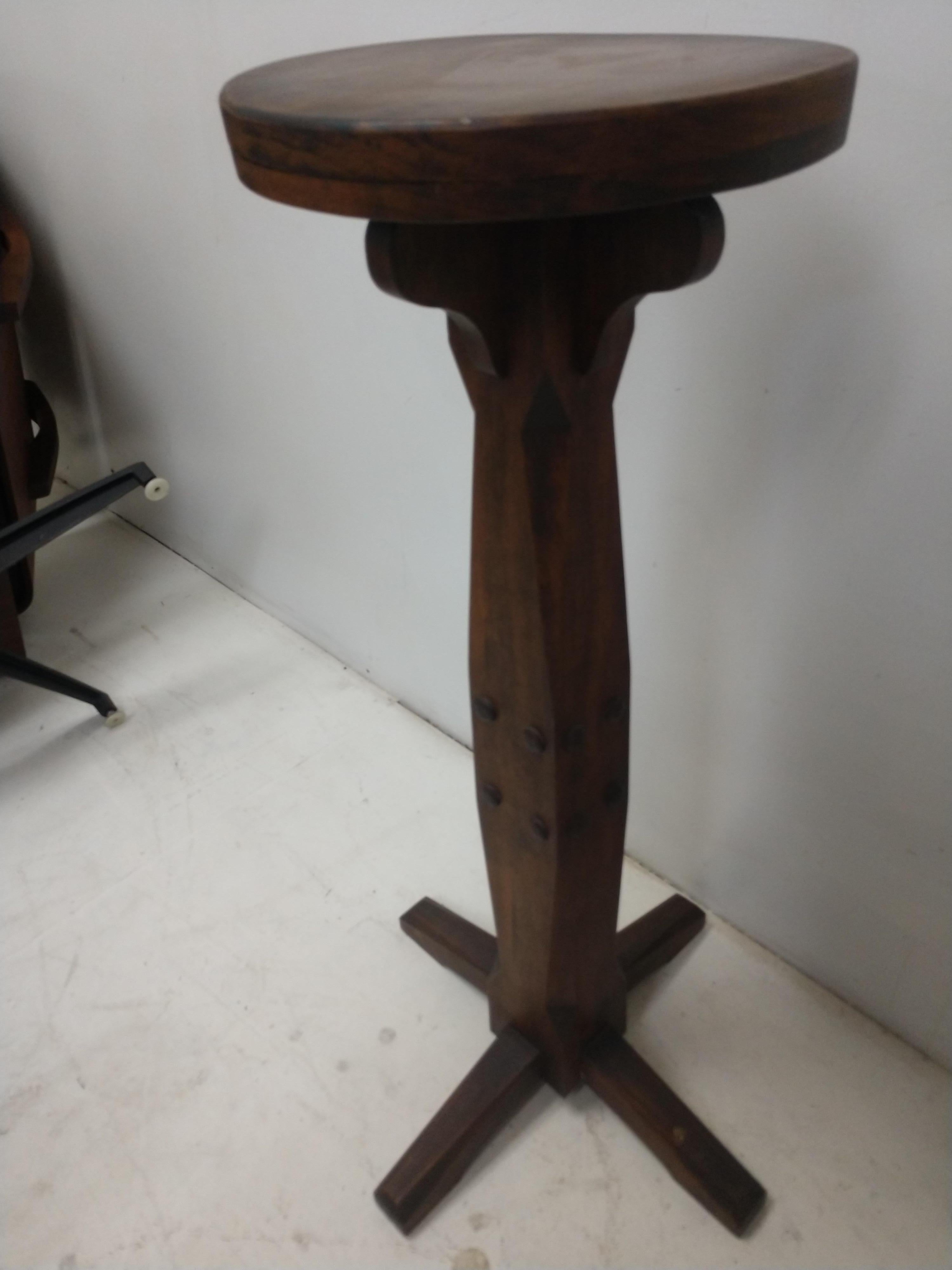 Early 20th Century Arts & Crafts Pedestal Art Display Plant Stand, circa 1910