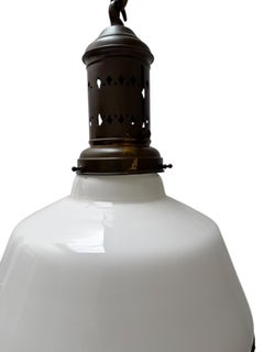 Kunsthandwerkliche Hängeleuchte im Stil von Peter Behrens, 1900er Jahre