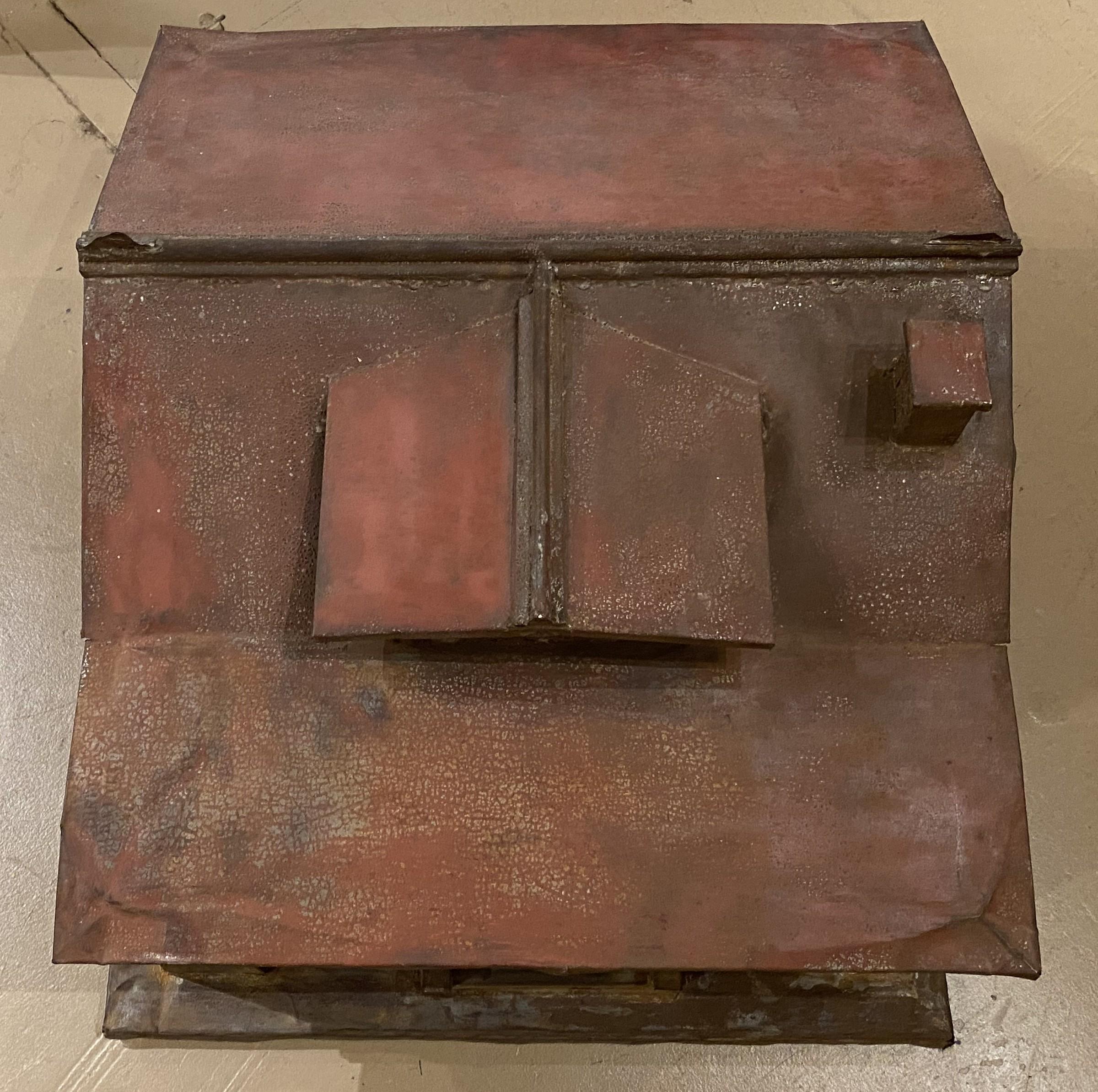 House of Arts No. en métal peint et Wood Wood en vente 2