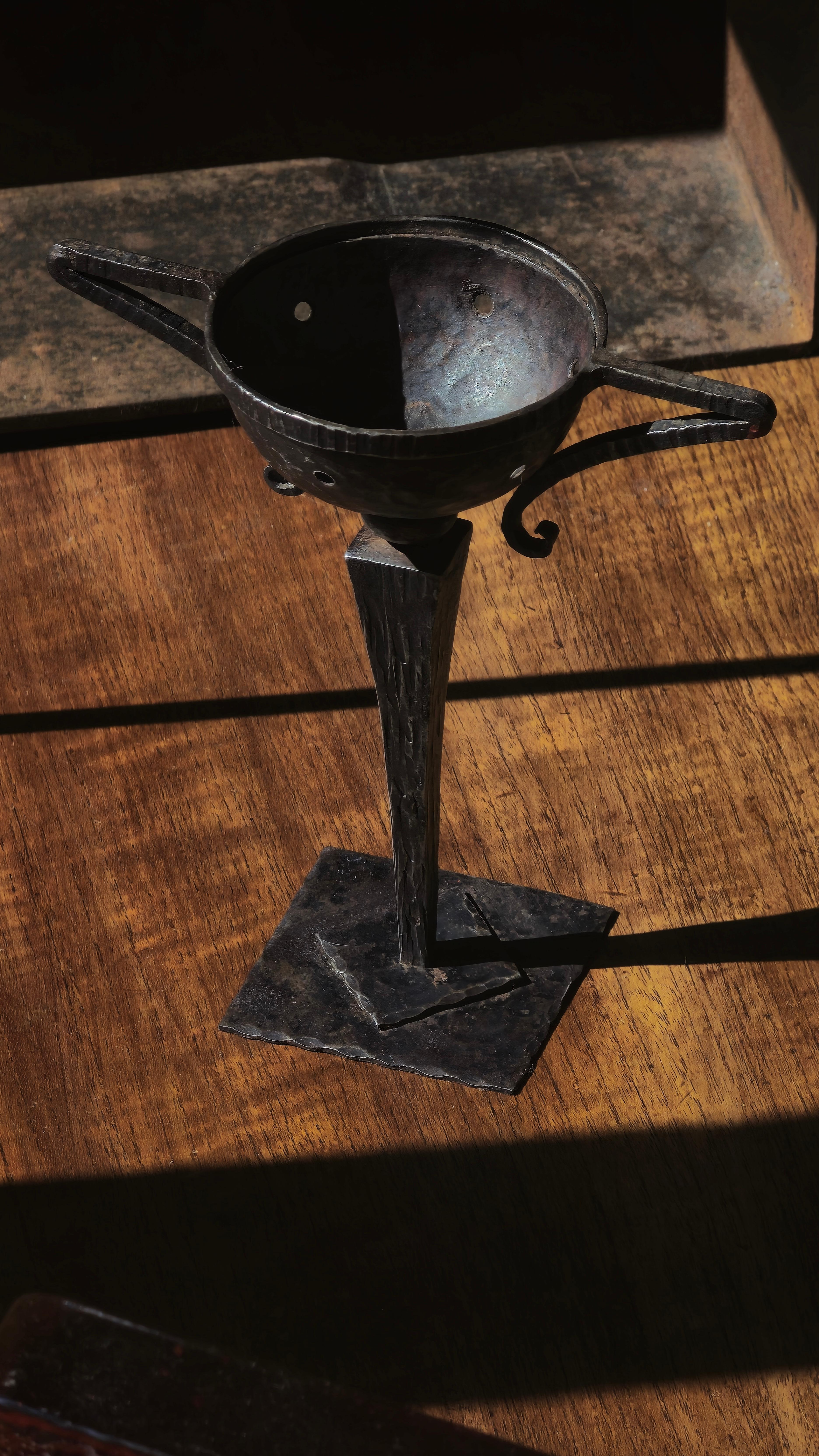 Arts and Crafts Arts & Crafts Pierced Metal Tazza with Twin Handles, c. 1900 For Sale
