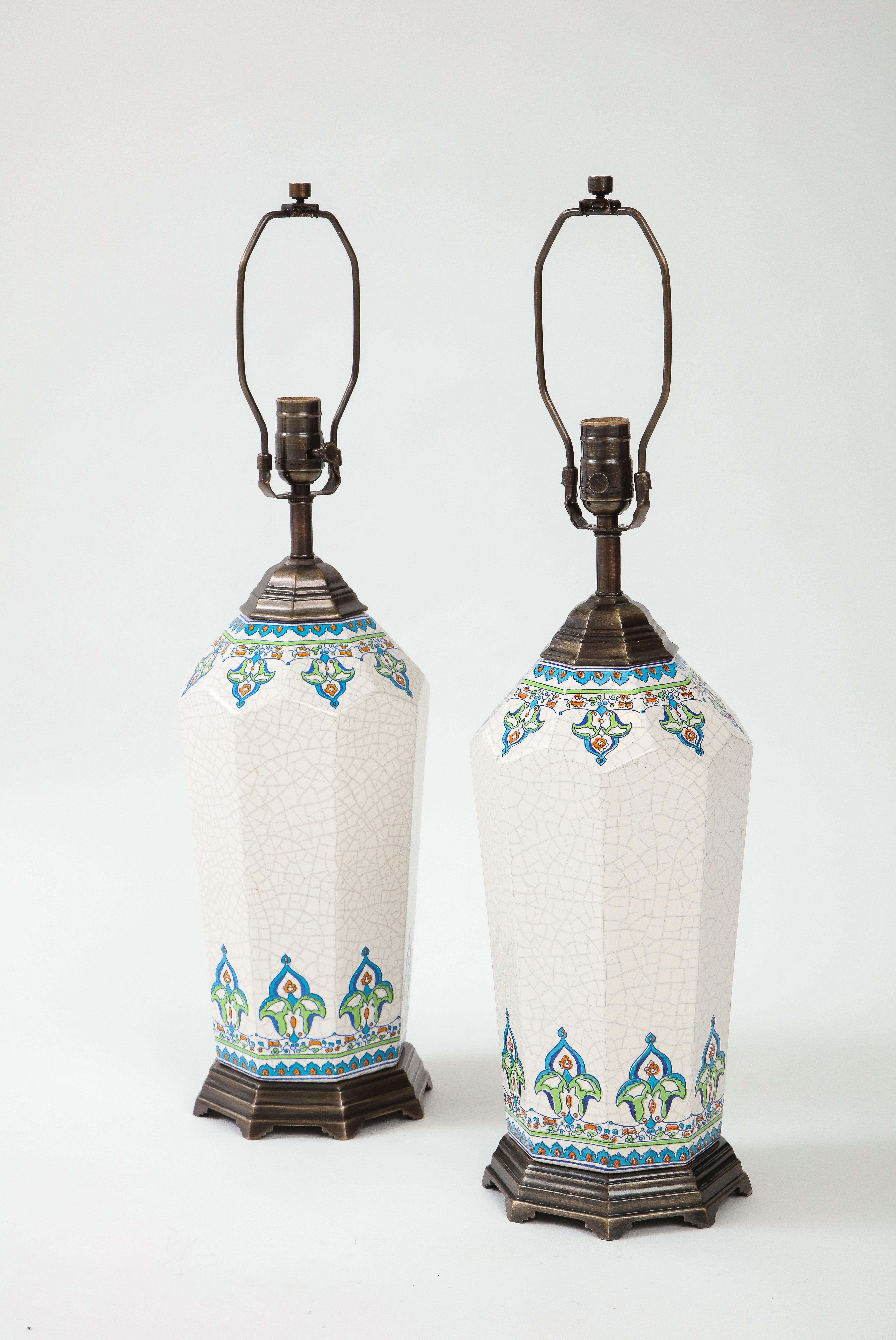 Arts and Crafts Lampes porcelaine Arts & Crafts en vente