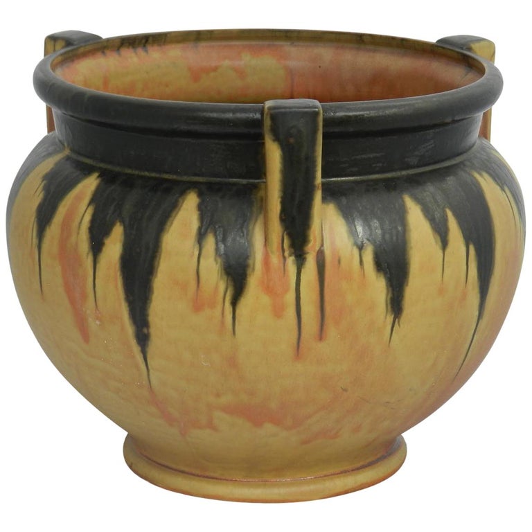 Arts And Crafts Pot Luneville Large Jardiniere Vase Art Pottery