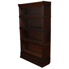Arts & Crafts Quarter Sawn Oak Barrister Stack and Drawer Bookcase, circa 1920