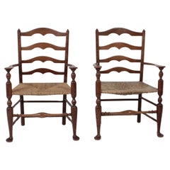 Paire rare de fauteuils Edwin Lutyens Arts & Crafts