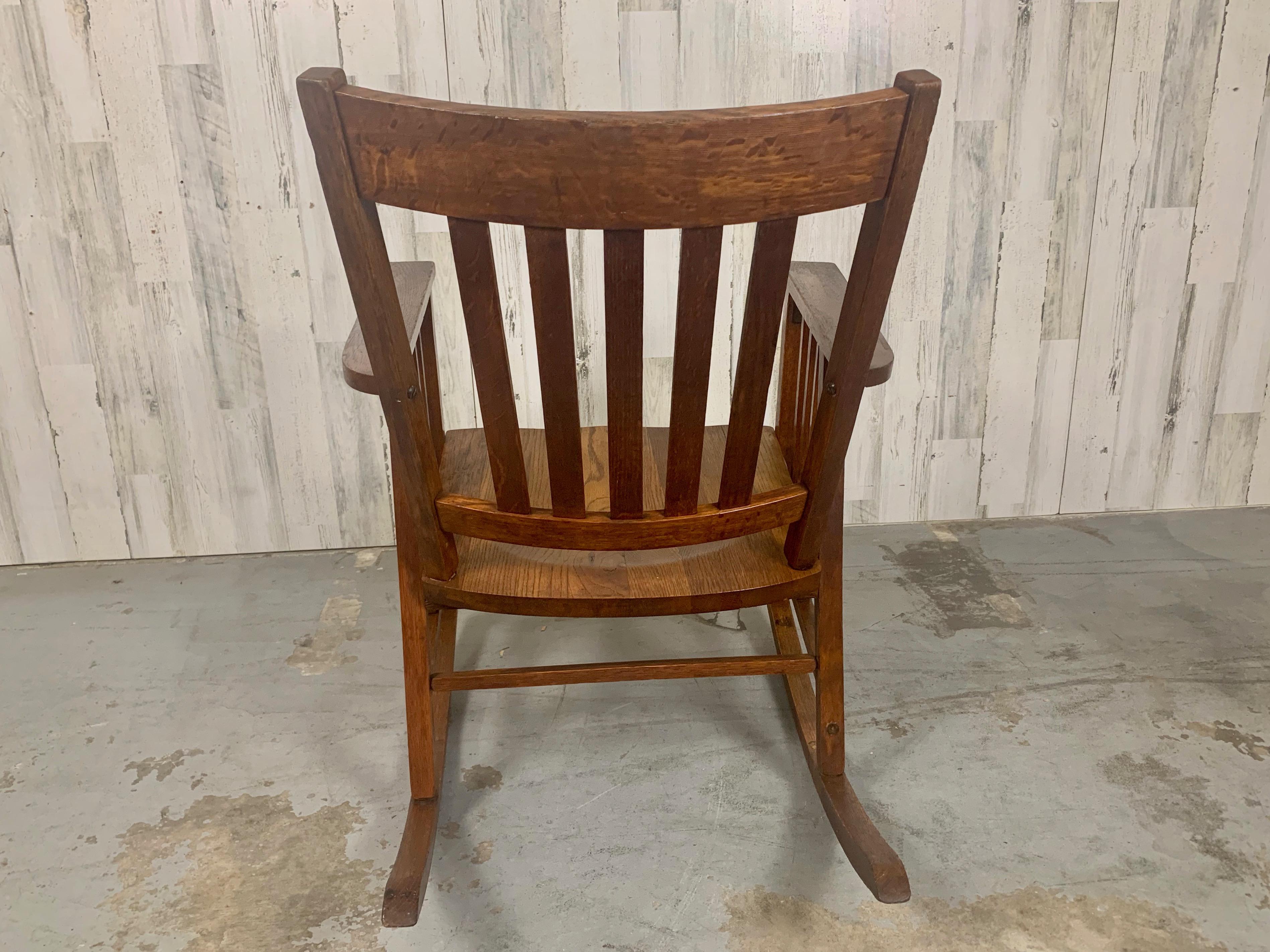 Arts & Crafts Rocking Chair For Sale 3