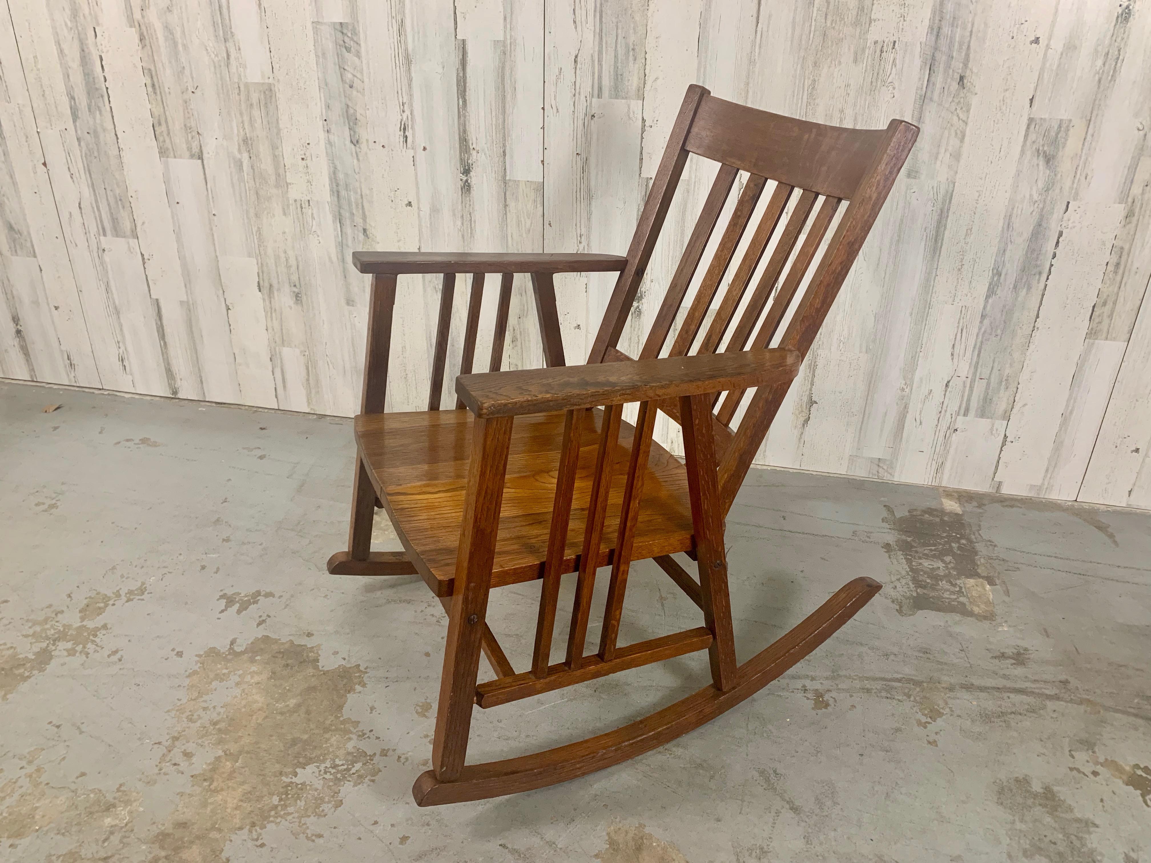 20th Century Arts & Crafts Rocking Chair For Sale