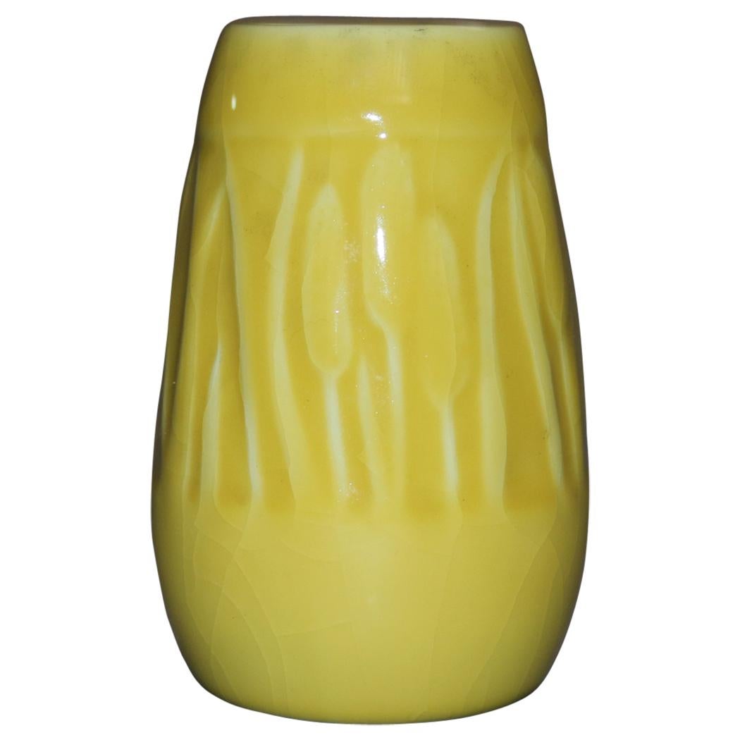 Arts 
Crafts Rookwood Art Pottery High Glaze Vase, Stylized Cattails circa 1930