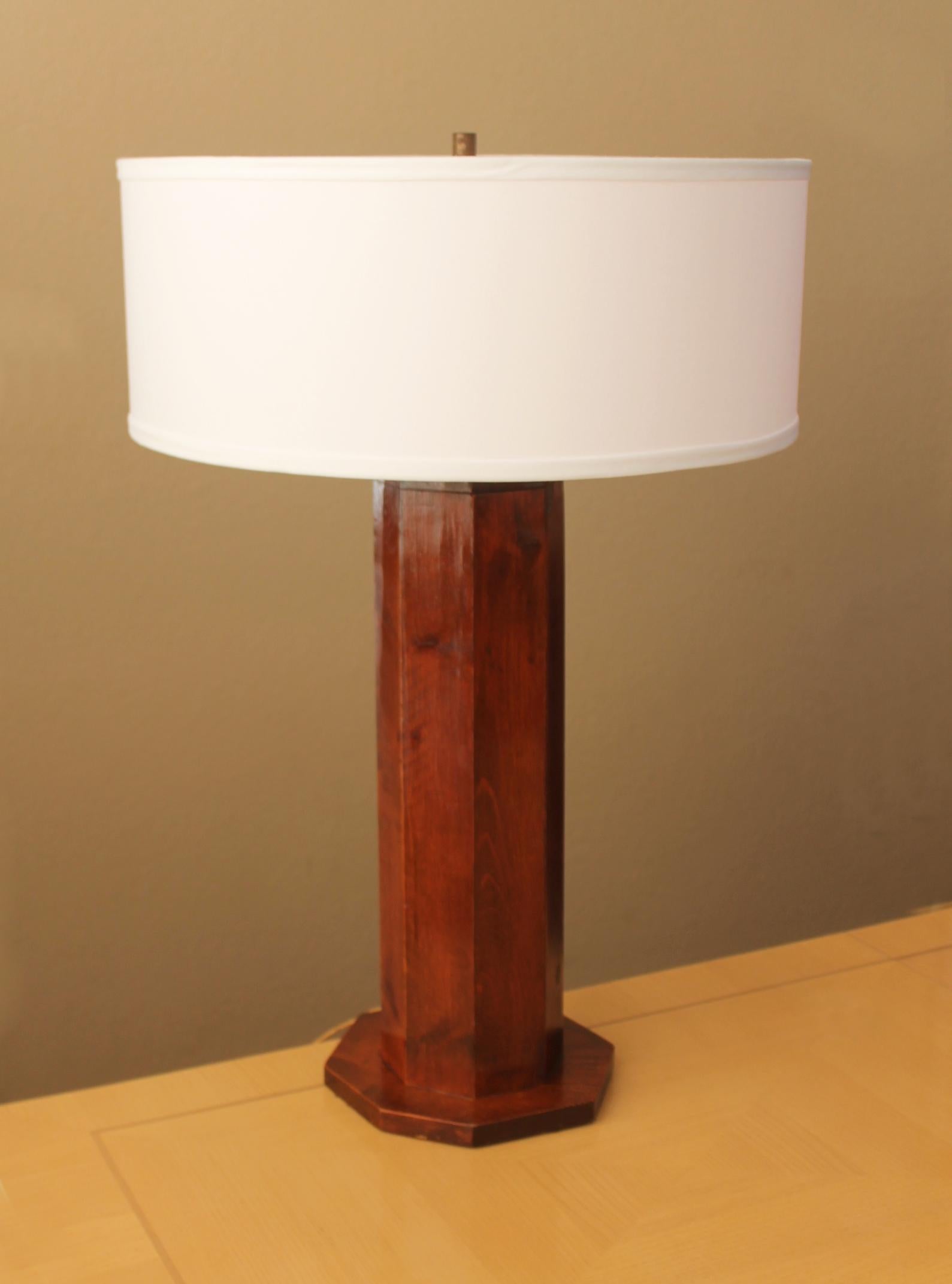 Arts and Crafts Lampe Arts & Crafts artisanale des années 50 Epic Mid Century d'après Nakashima en vente