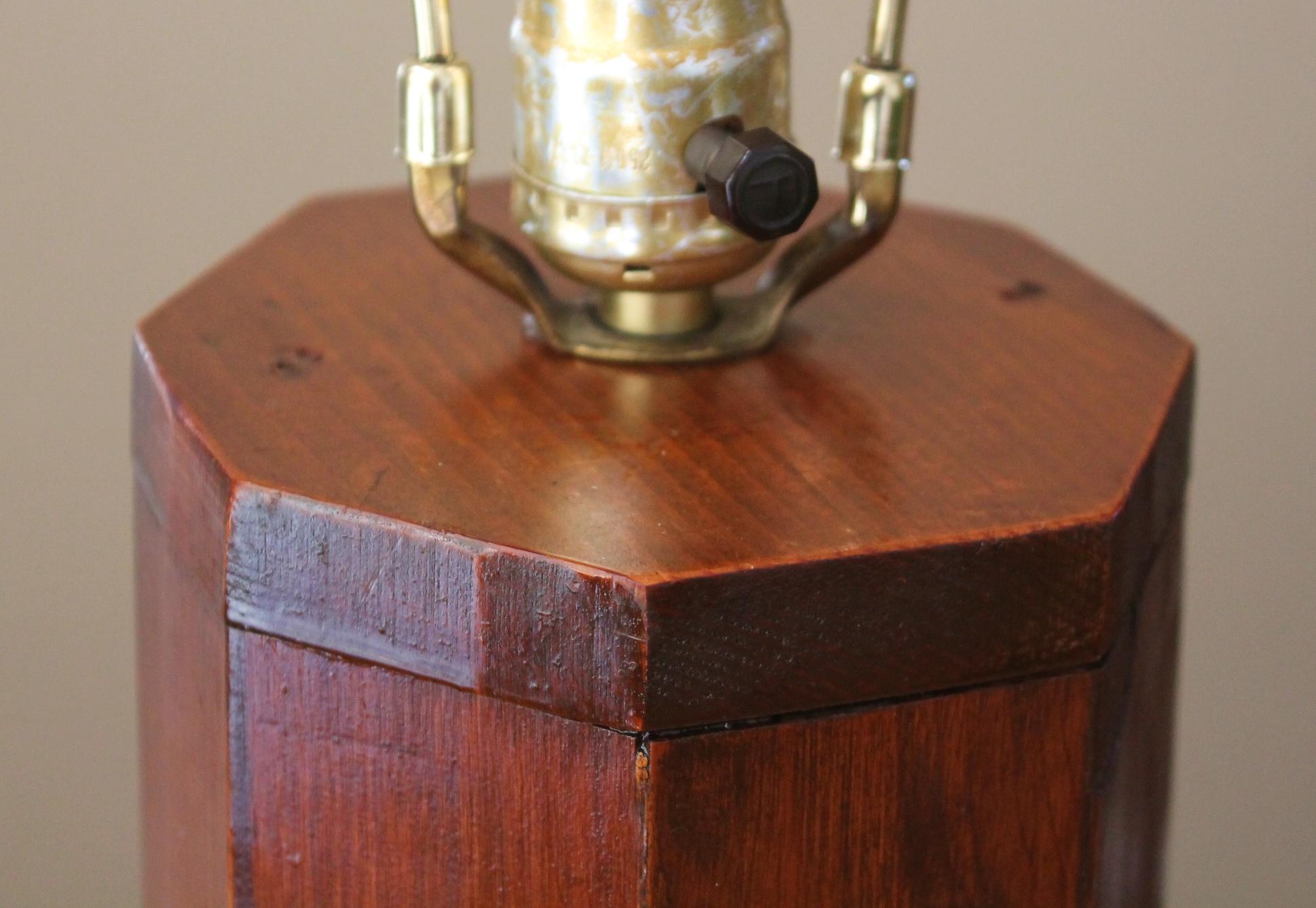 Lampe Arts & Crafts artisanale des années 50 Epic Mid Century d'après Nakashima Bon état - En vente à Peoria, AZ