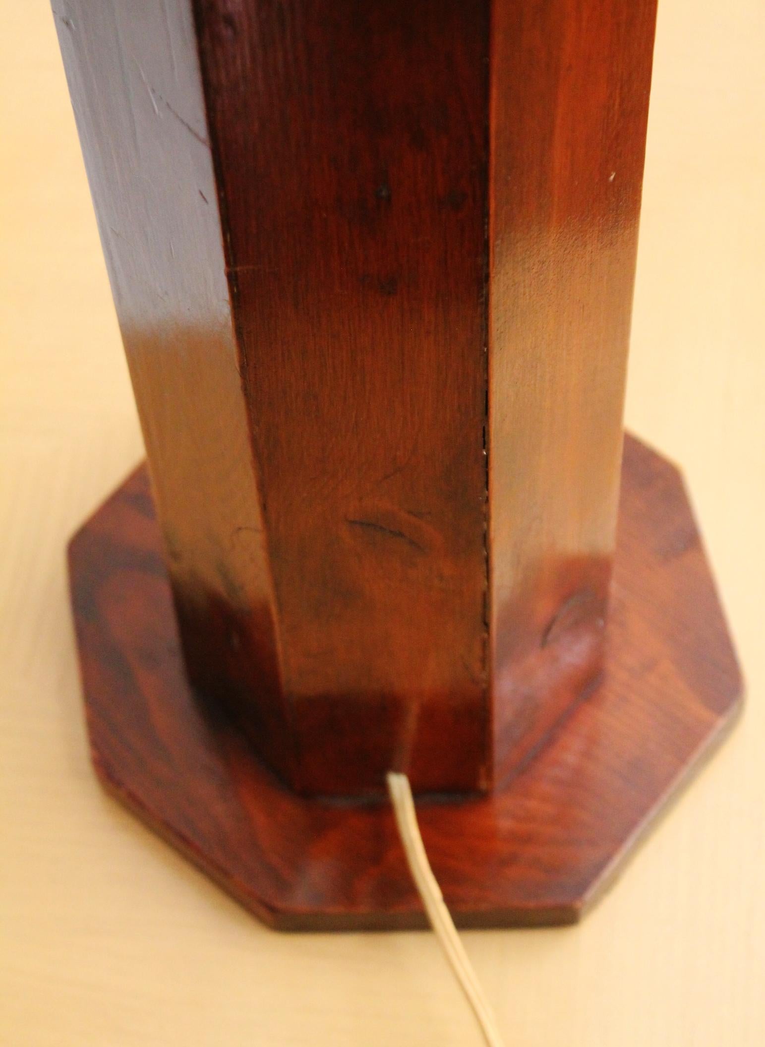20ième siècle Lampe Arts & Crafts artisanale des années 50 Epic Mid Century d'après Nakashima en vente