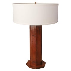 Lampada in palissandro Arts & Crafts realizzata a mano negli anni '50 Epic Mid Century dopo Nakashima