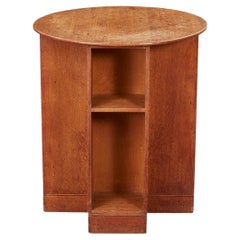 Cotswold School Round Oak End Table