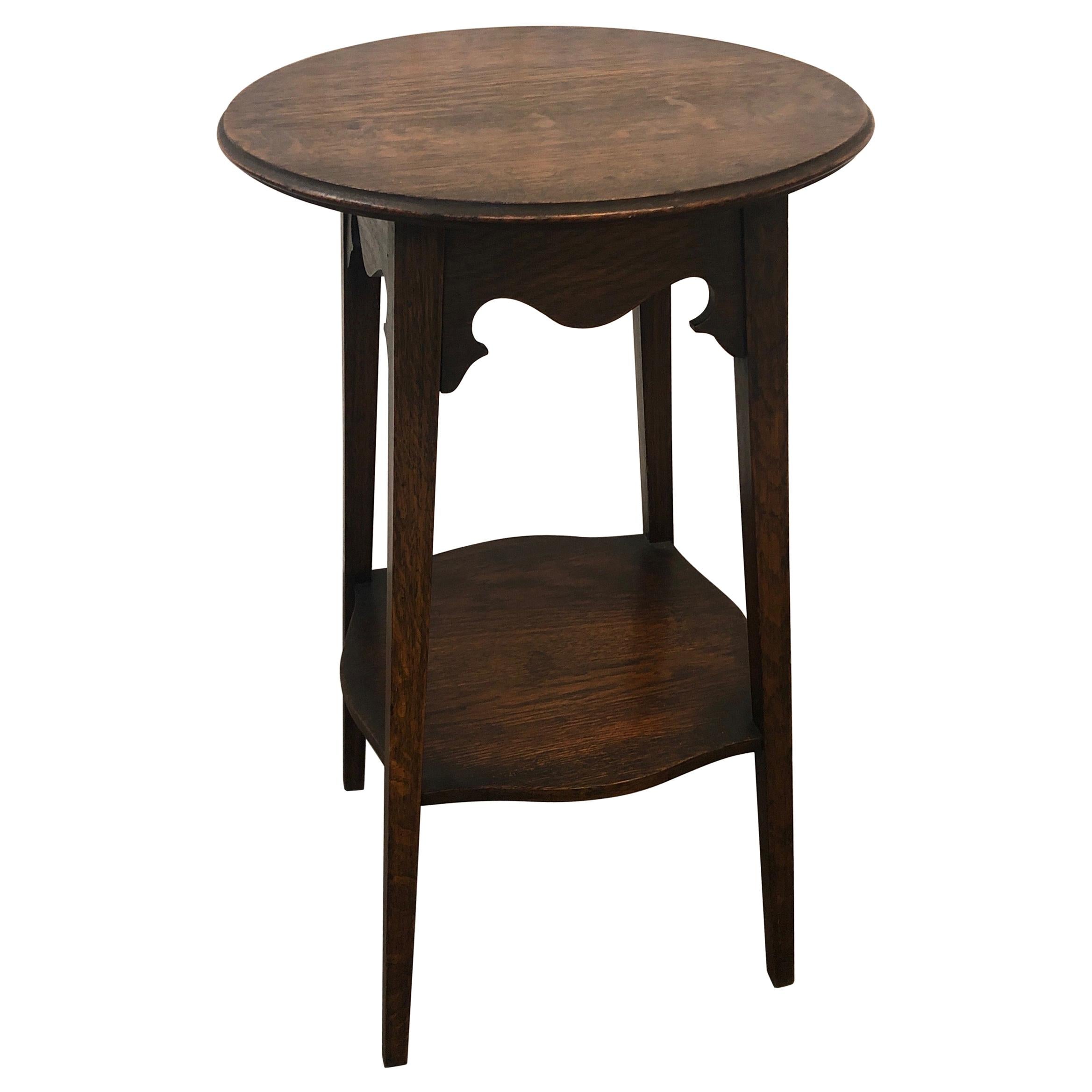 Arts & Crafts Round Side Table from Pioneer Furniture Stores Ltd.