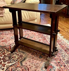 Arts & Crafts Roycroft Little Journey Oak Book Stand circa 1910.