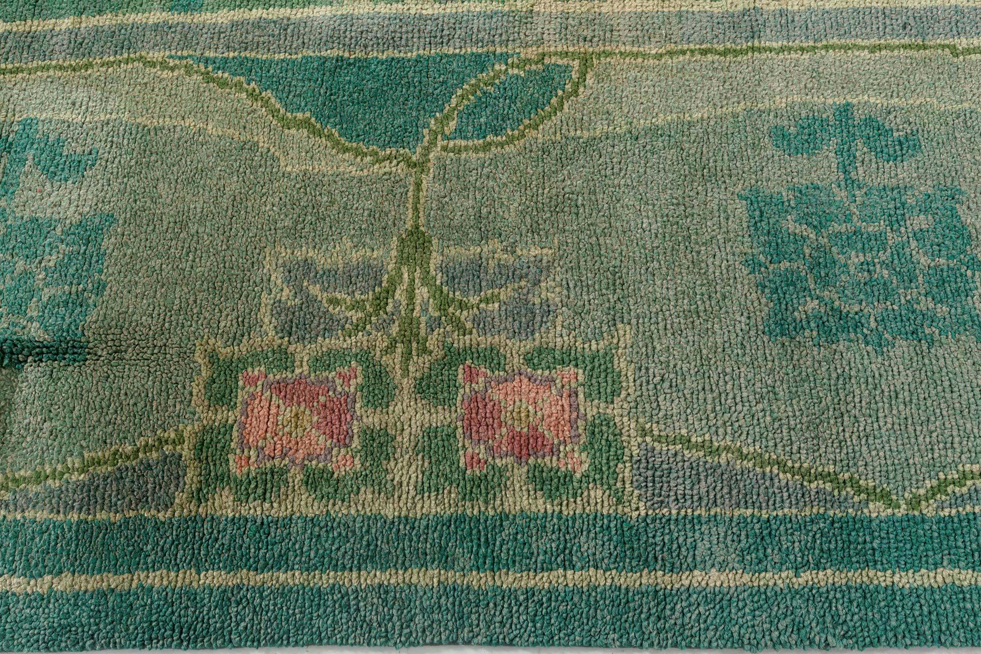 British Doris Leslie Blau Arts & Crafts Rug by Gavin Morton For Sale