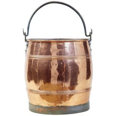 Arts & Crafts Scandinavian Copper Bucket