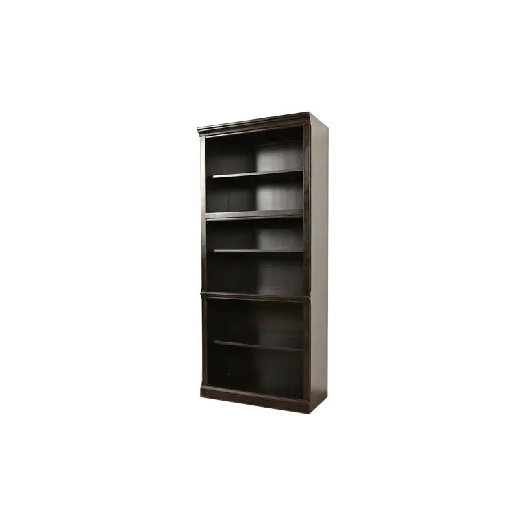 Libreria alta in legno di ciliegio scuro Shakers di Arts & Crafts in vendita