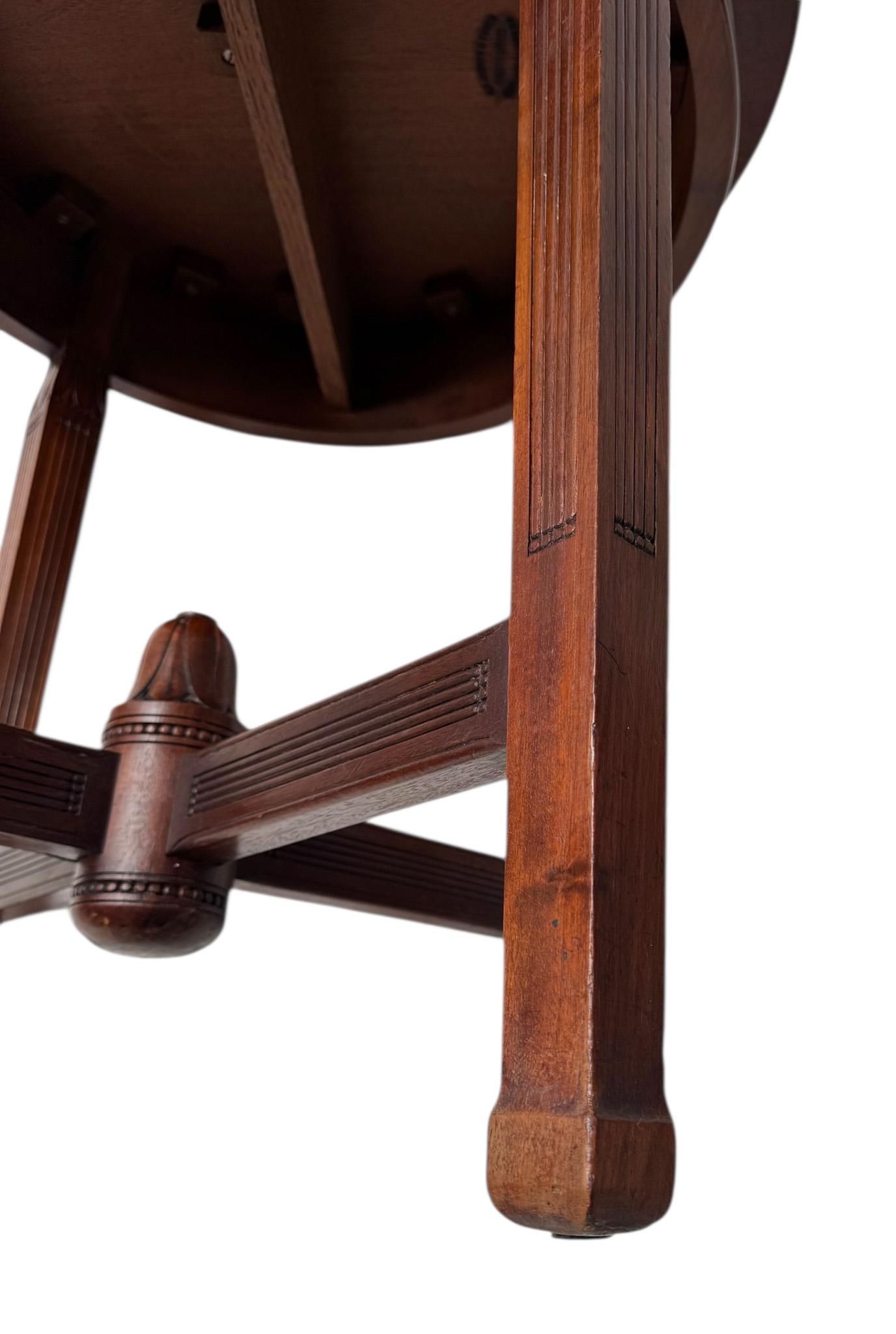 Arts & Crafts Side Table by Johann Georg van Caspel for H.F. Jansen & Zonen For Sale 3