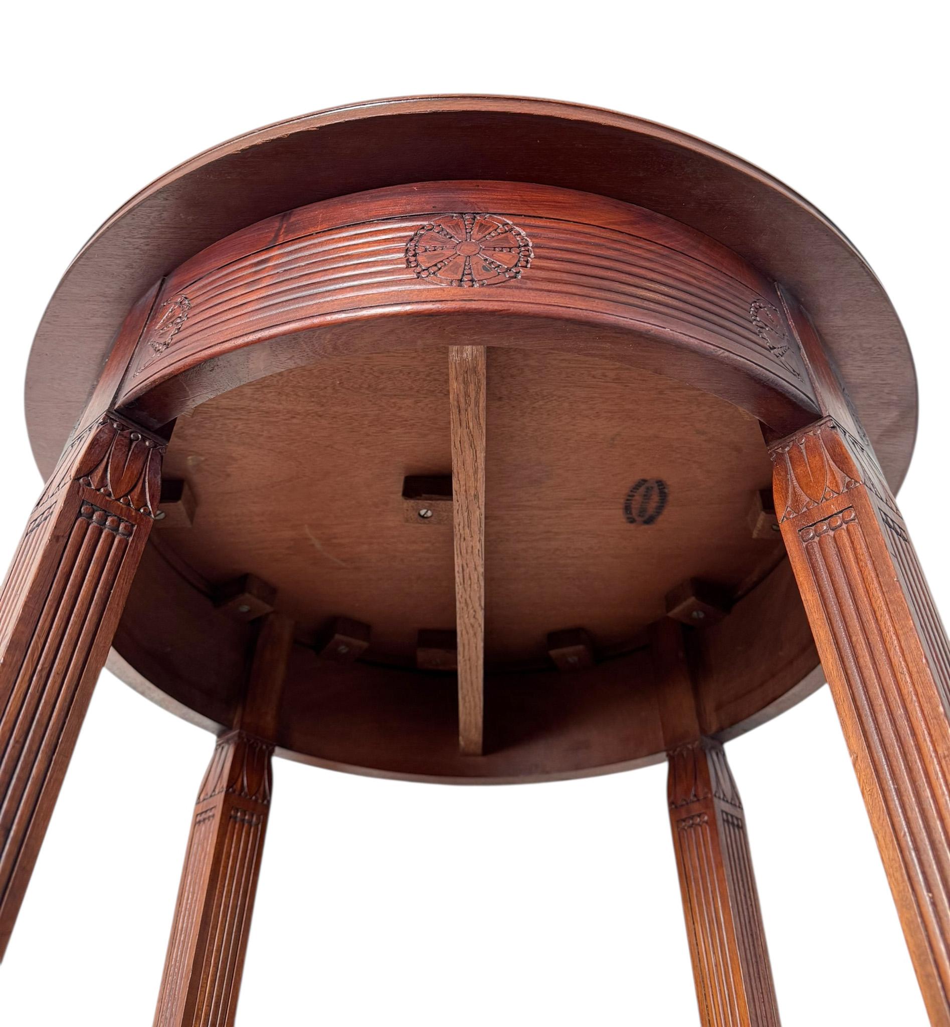 Arts & Crafts Side Table by Johann Georg van Caspel for H.F. Jansen & Zonen For Sale 1