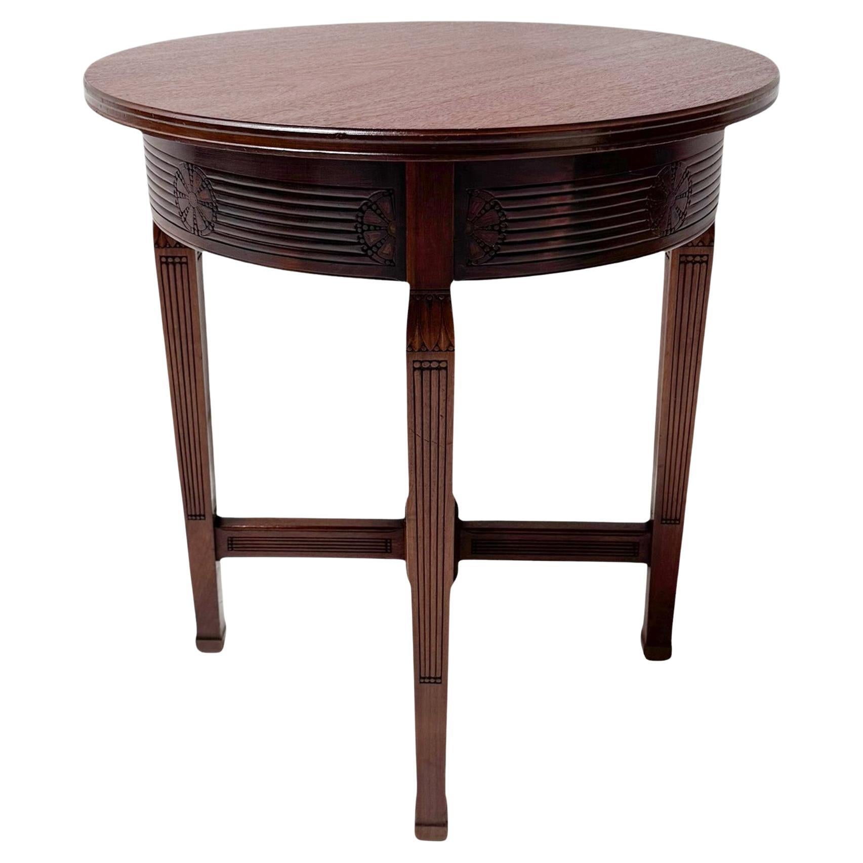 Arts & Crafts Side Table by Johann Georg van Caspel for H.F. Jansen & Zonen For Sale