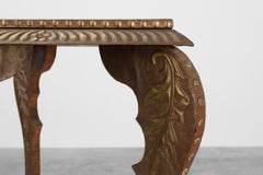 Arts & Crafts side table in oak and copper, United Kingdom ca. 1910
