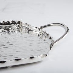Arts & Crafts Silver Cocktail Tray