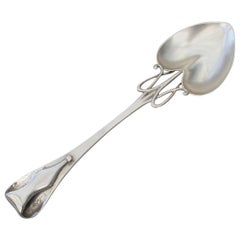 Arts & Crafts Silver Serving Spoon by Oliver Baker for Liberty & Co, 1901