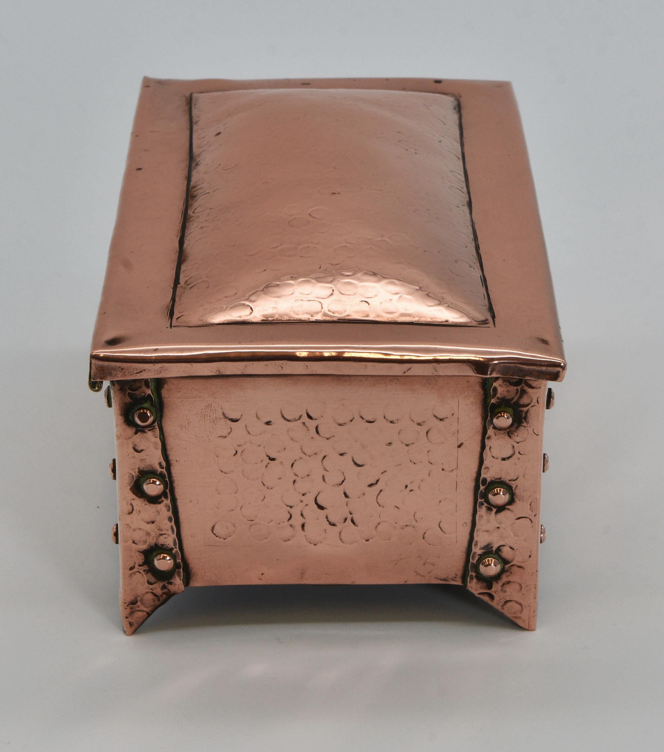 antique copper box
