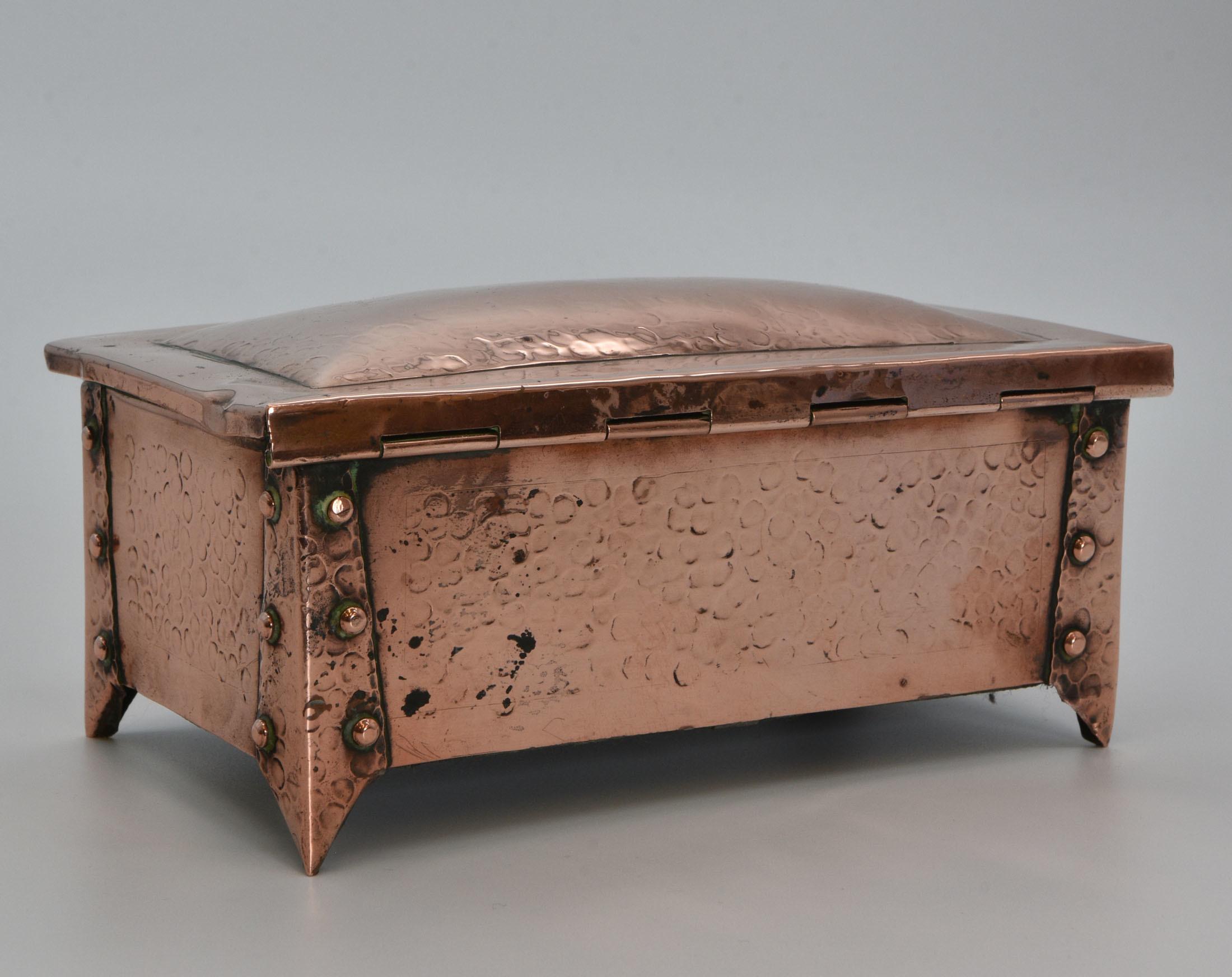 antique copper box