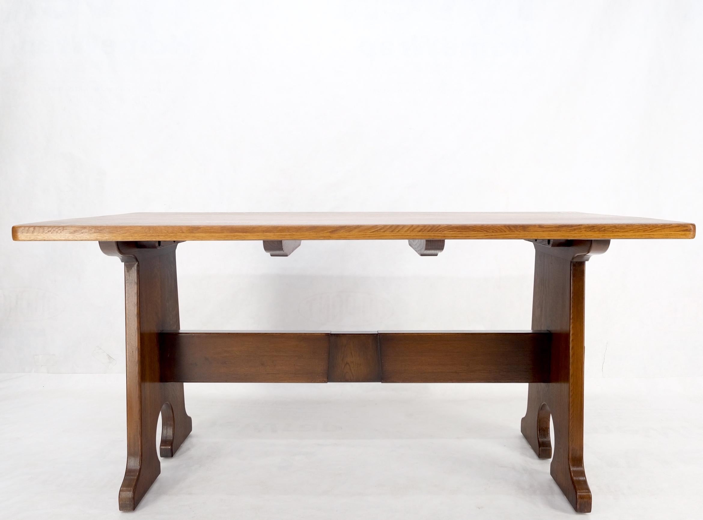 Arts & Crafts Solid Oak Library Dinign Table by L.& J.G. Stickley For Sale 4