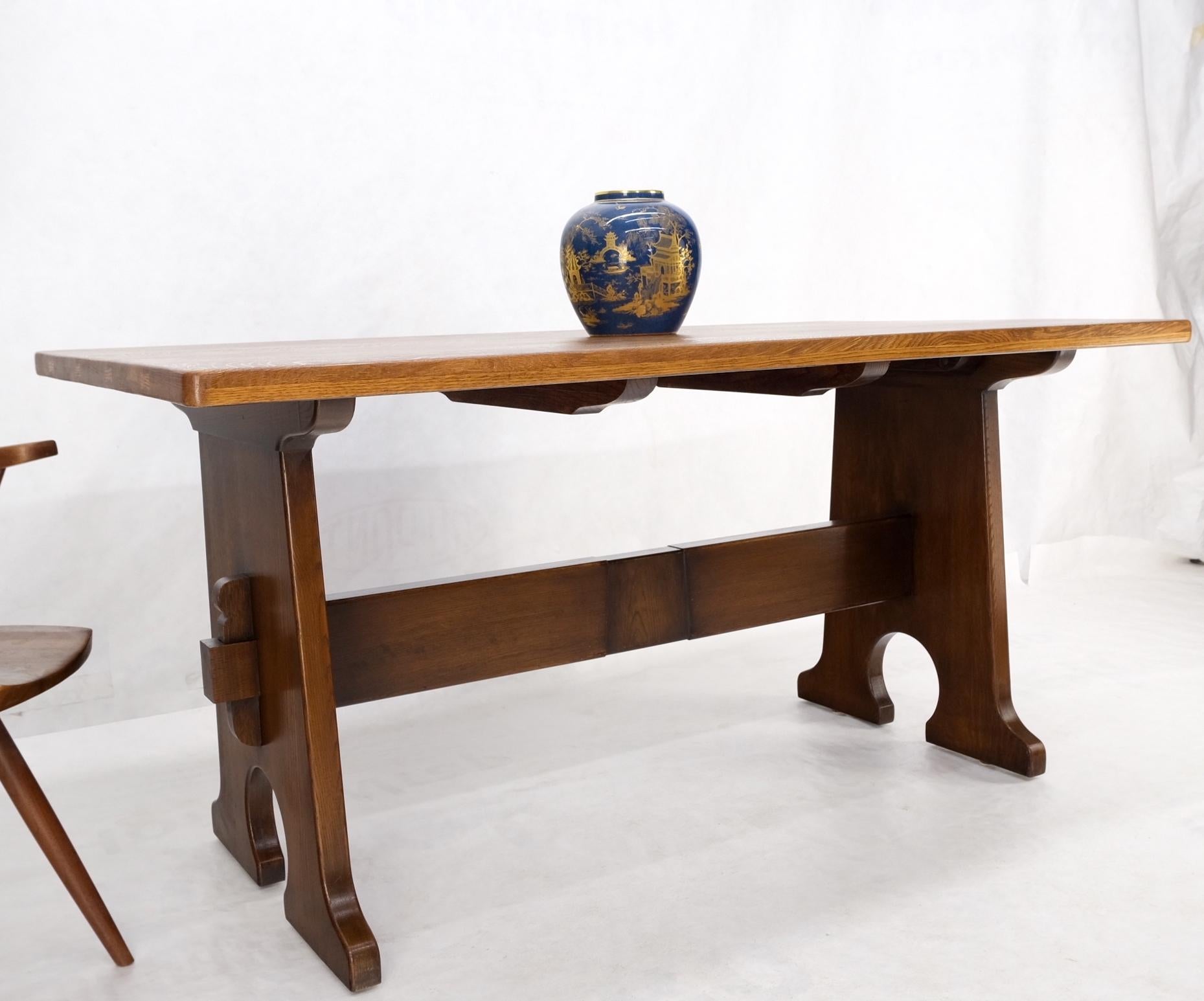 Arts & Crafts Solid Oak Library Dinign Table by L.& J.G. Stickley For Sale 6