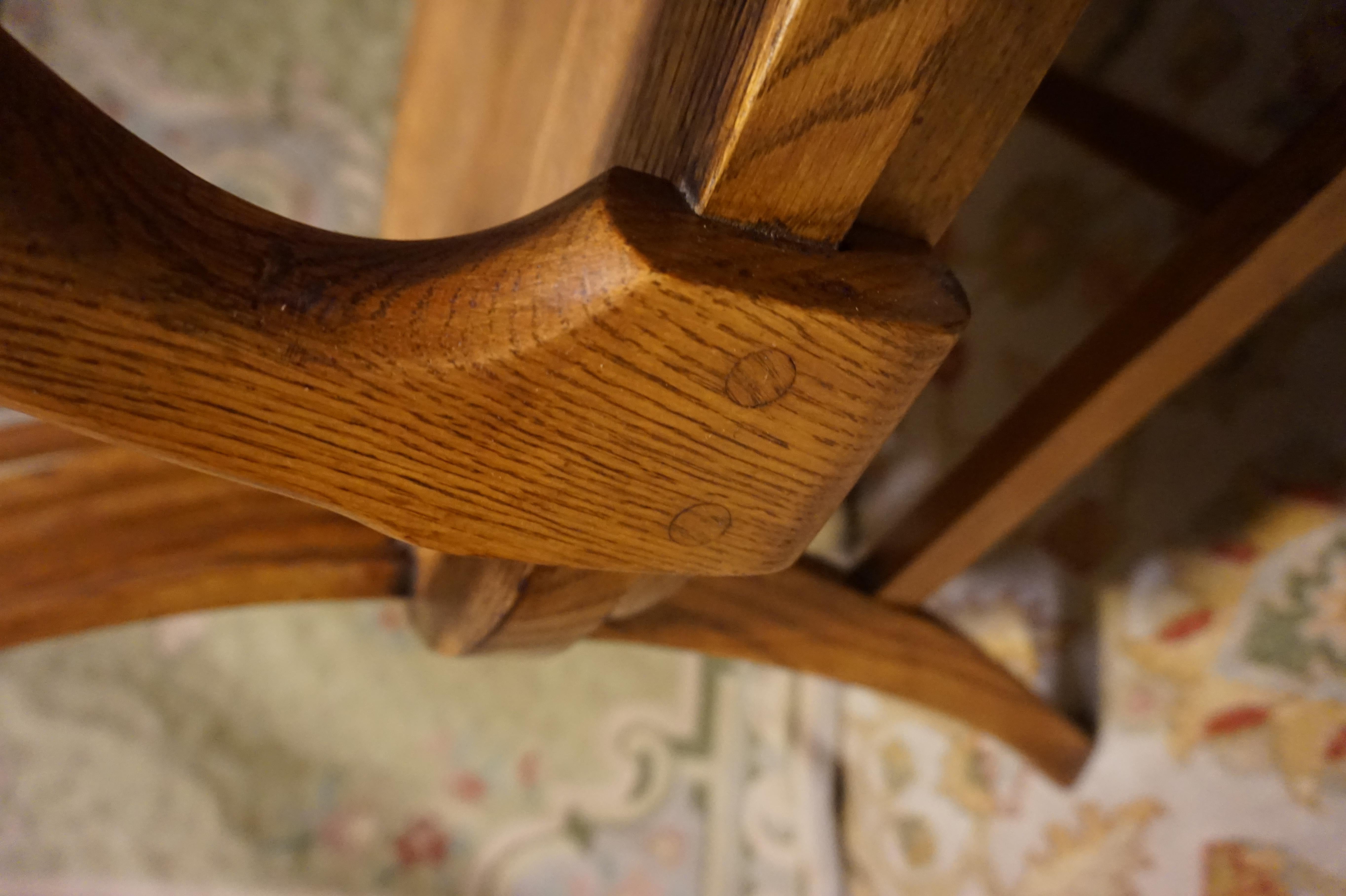 Arts and Crafts Solid Quarter Sawn Oak Hand Crafted Office Arm Chair