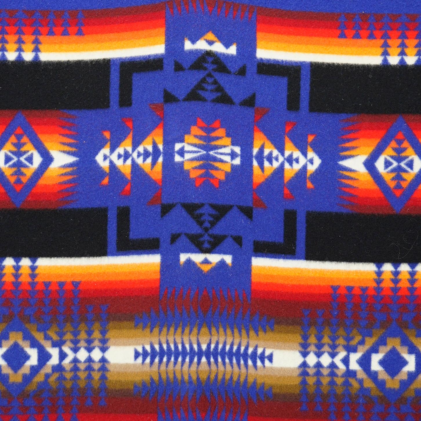 Arts and Crafts Arts & Crafts Southwest Style Pendleton Chief Joseph Saphire Wool Blanket 20th C