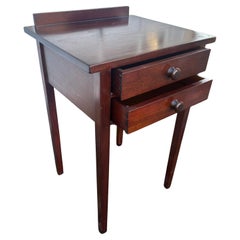 Stand con cajón Arts & Crafts de Gustav Stickley -calcomanía rojo temprano-W7958   VENTA