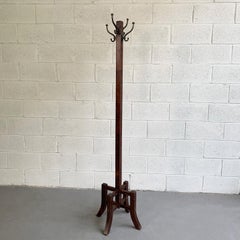 Arts & Crafts Standing Maple Coat Rack